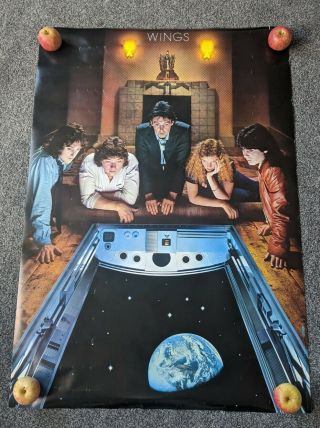 Paul Mccartney & Wings The Beatles 1979 Uk Back To The Egg Promotional Poster