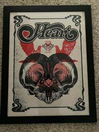 Heart Ann and Nancy Wilson Signed Posters Love Alive AND Love = Music Tours VIP 2