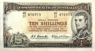 Australia - 10 Shillings - Nd (1961 - 1965) - Pick 33a - Extra Fine,  Banknote