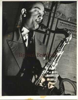1950s Don Byns On Saxophone Jazz Photo By Lp Cover Photographer Walter Hanlon