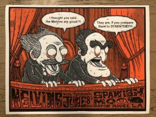 Melvins Signed & Numbered Poster 48/99 From 2010 16x25