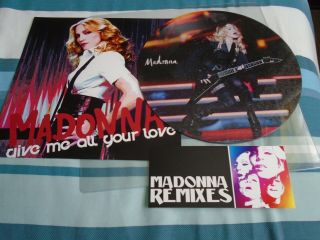 Rare Madonna - Give Me All Your Love Remixes 10 " Picture Disc Vinyl -
