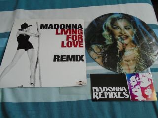 RARE MADONNA LIVING FOR LOVE/GIVE ME ALL YOUR LOVE REMIXES 10 