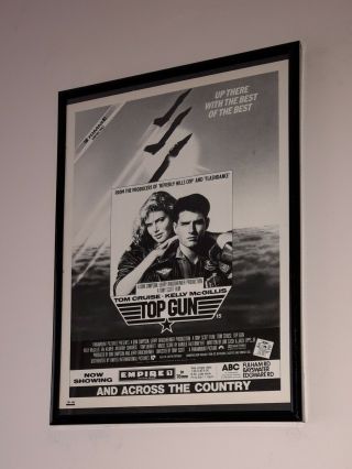 Top Gun - framed press release promo poster from 1986 2
