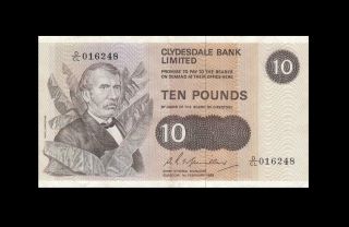 1.  2.  1980 Clydesdale Bank Scotland Glasgow 10 Pounds ( (ef))
