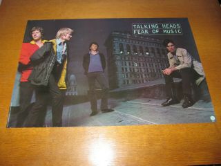 Talking Heads - Fear Of Music - 1979 Usa Promo Poster