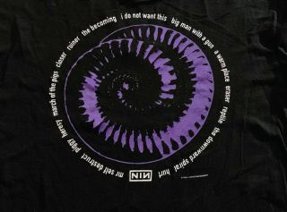 Vintage Nine Inch Nails Nin T - Shirt Shirt Shirts Hoodie Collector Trent Reznor