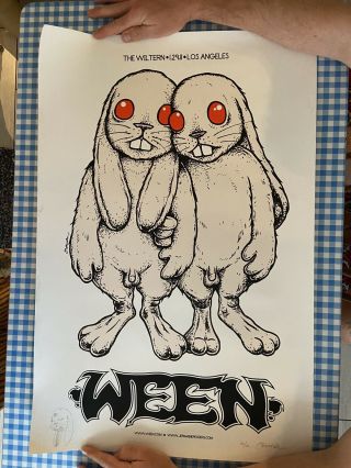 Ween Poster By Jermaine Rogers Signed & Numbered 2