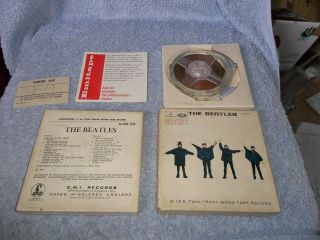 The Beatles Reel To Reel Twin Track Tape Help Mono Ta - Pmc 1255 1965