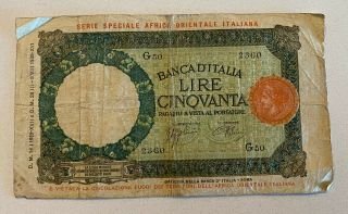 1939 50 Lire Banca D 