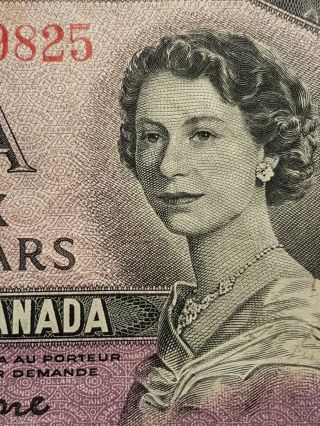 1954 $10 Bill Note Bc - 32b Devils Face Coyne - Beattie Canada G/d8119825