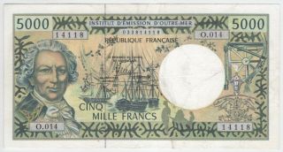 French Pacific Territories 5000 Francs P - 3i
