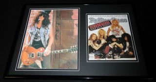 Slash Framed 12x18 Rolling Stone Cover & Photo Display Guns N Roses