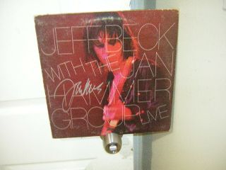 Jeff Beck Signed Lp With The Jan Hammer Group Live 1977