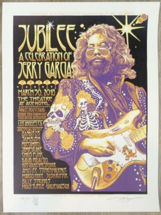 2018 Jerry Garcia Jubilee - Billy Strings Amos Lee Concert Poster By Aj Masthay
