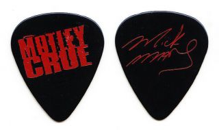 Vintage Motley Crue Mick Mars Signature Black/red Guitar Pick - 1994 Tour