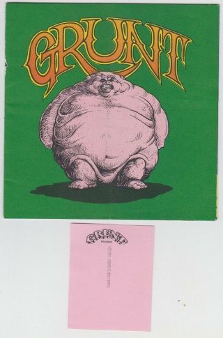 Jefferson Airplane 1972 Grunt Records Promo Comic,  Card Psych Rock