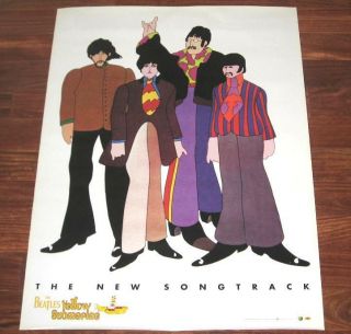 The Beatles 1999 Yellow Submarine Giant 36 " X48 " Framing Quality Promo Poster