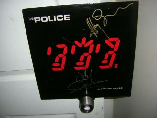 The Police Signed Lp Ghost In The Machine 3 Members Sting