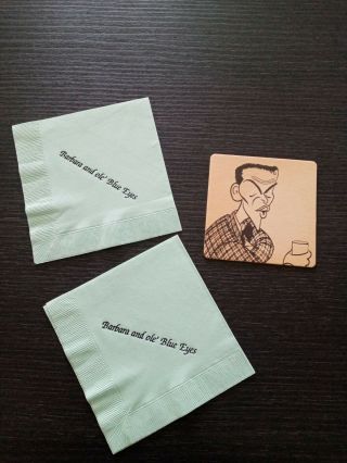 Frank Sinatra Drink Napkins From His Home - Personally Owned