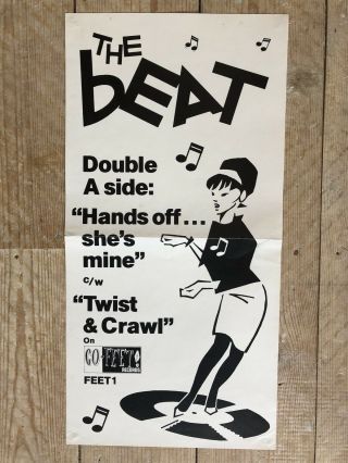 The Beat Hands Off She’s Mine Twist & Crawl 1980 Go Feet Promo Poster Ska