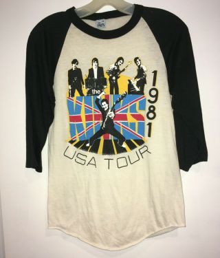The Kinks Vintage 1981 Us Tour Concert T - Shirt/jersey - Med