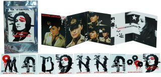 Madonna - " American Life " Taiwan Promo Postcards/stickers Silver Foil Pack