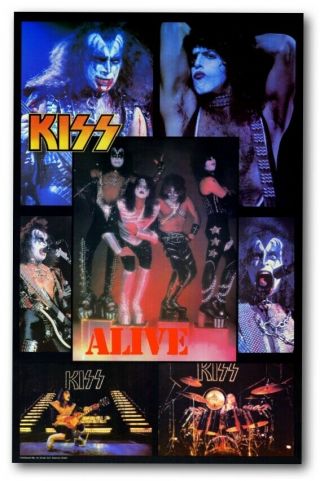24x36 Poster Kiss Alive Aucoin Poster From Digital Archive