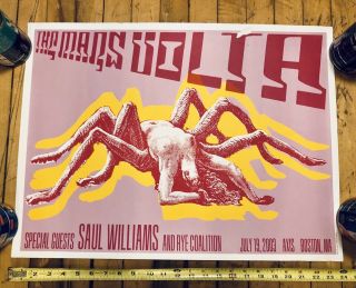 Rare 2003 The Mars Volta Concert Poster At The Drive In Atdi Rye Saul Williams