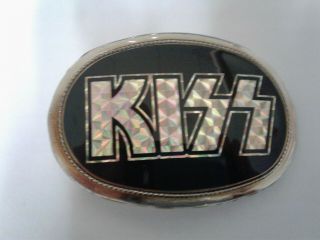 1977 Kiss Pacifica Belt Buckle With Rare Aucoin 1976 Label