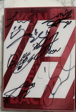 Kpop Ikon Debut Album Red Only Signed / Autographed