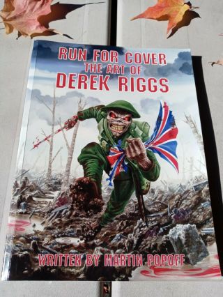 Run For Cover The Art Of Derek Riggs By Martin Popoff Sc Authentic Signature