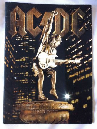 Signed By All The Band - Ac/dc Stiff Upper Lip World Tour Programme (2000)