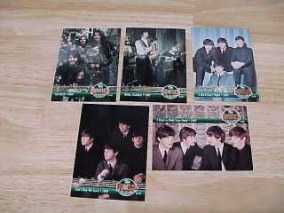5 Rare The Beatles Foil Insert Cards 1993 River Group Inc.  Apple Corp.  Limited