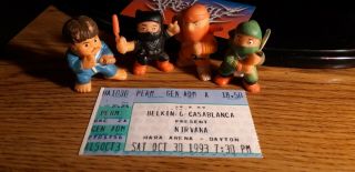 Nirvana Concert Ticket Stub 1993 Dayton,  Oh 99.  7 Wdjx Louisville,  Ky