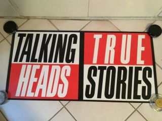 Vintage 1986 Talking Heads True Stories Promo Poster