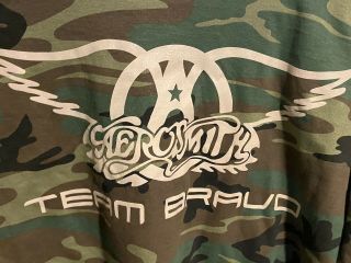 RETRO 2003 Aerosmith Security Crew XXL Camo T - Shirt - Single Stich 3