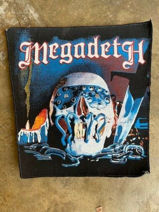 Megadeth - Rare 1984 Back Patch - - Dave Mustaine - Thrash Metal