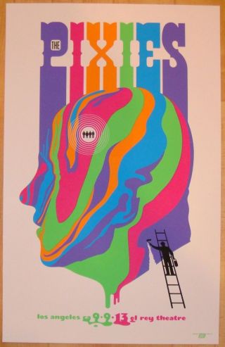 2013 The Pixies - La I Silkscreen Concert Poster By Ames Design