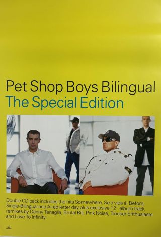 Pet Shop Boys Bilingual The Special Edition Album Promo British Import