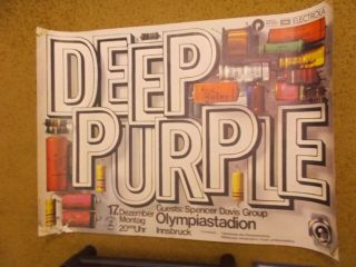 Deep Purple Concert Poster - Spencer Davis - Innsbruck Austria Olympic Stadium
