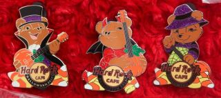 3 Hard Rock Cafe Pins Set Online Halloween Bear Costume Le50 Devil Dracula Witch