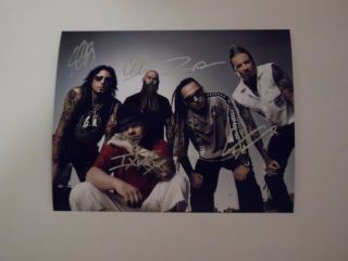 Five Finger Death Punch Band Signed Photo