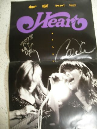 Heart Ann And Nancy Wilson Signed Poster