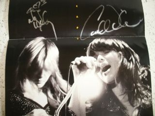 Heart Ann and Nancy Wilson Signed Poster 2