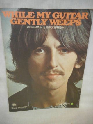 George Harrison Sheet Music " While My Guitar Gently Weeps " Beatles 1968