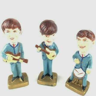The Beatles 1964 Cake Toppers Bobbleheads Set Of 4 Bobble Heads