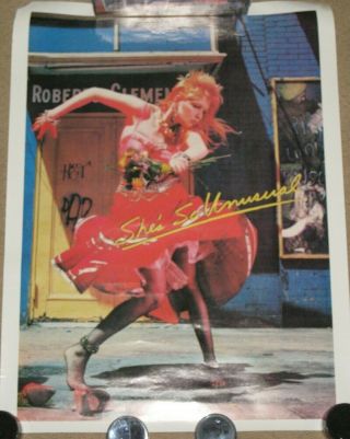 Vintage Cyndi Lauper Poster She 