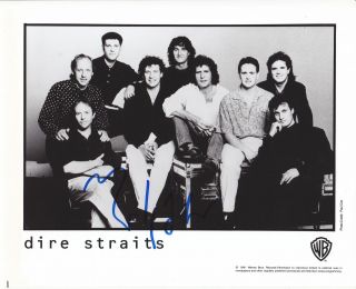 Mark Knoffler Dire Straits Music Great Rare Signed Photo