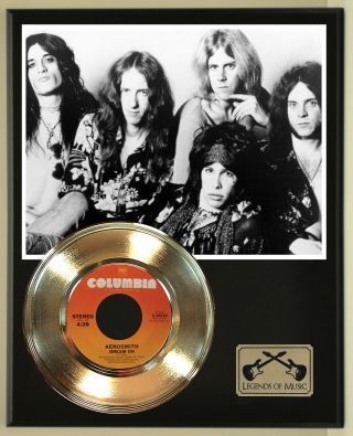 Aerosmith " Dream On " Record Display Wood Plaque